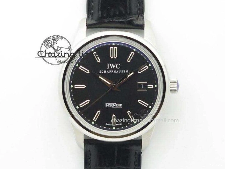 MIROTIME 0601 Pilot Chrono SS IW387808 CF3 ZF 1:1 Best Edition On Brown Leather Strap A Soft 7328